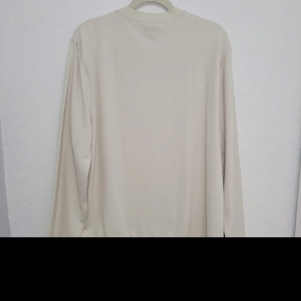 J Crew Long-sleeve textured sweater-tee BW407 Sz XL NWT